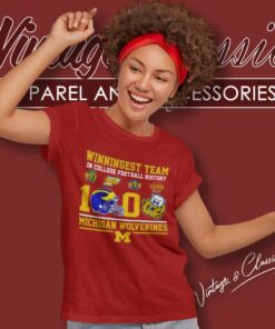 Winningest 1000 Michigan Wolverines Shirt In College Football History Women TShirt