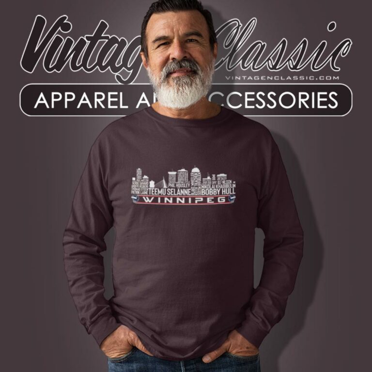 Winnipeg Hockey Team All Time Legends Shirt Winnipeg City Skyline Long Sleeve Tee Winnipeg Hockey Team All Time Legends Shirt Winnipeg City Skyline Long Sleeve Tee