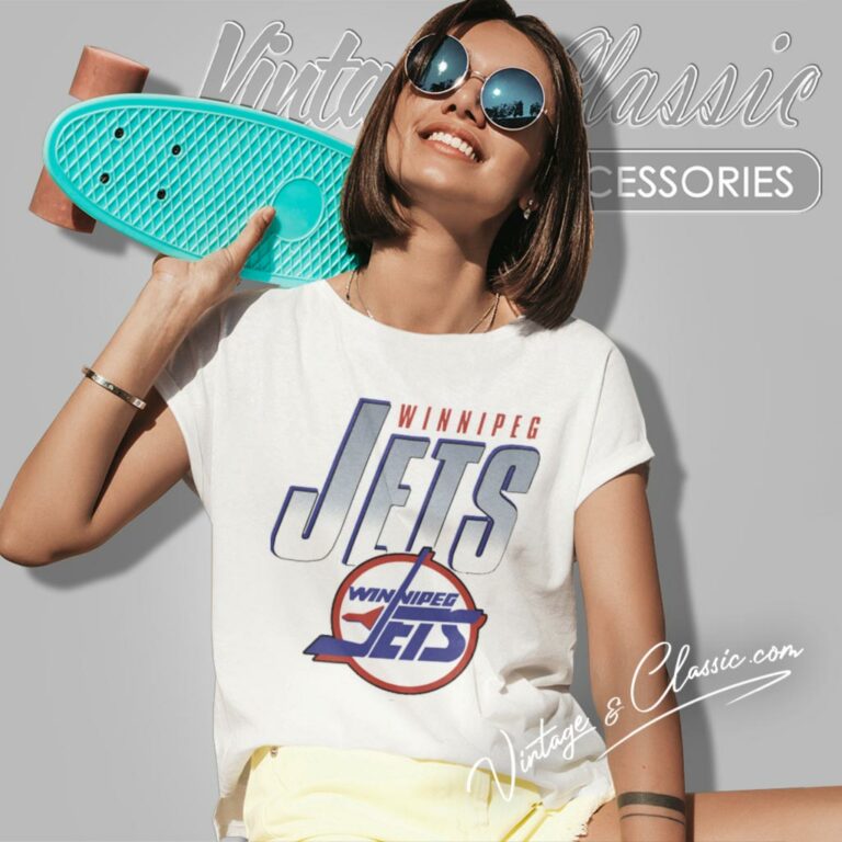 Winnipeg Jets 90s Vintage Nhl Women T Shirt Winnipeg Jets 90s Vintage Nhl Women T Shirt