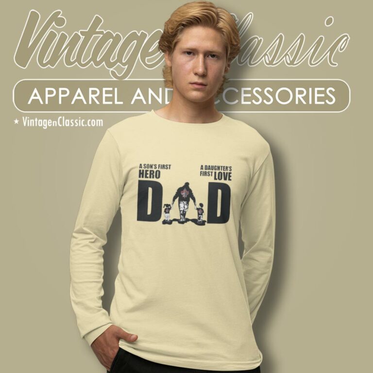 Winnipeg Jets Dad A Sons First Hero Daughters First Love Long Sleeve Tee Winnipeg Jets Dad A Sons First Hero Daughters First Love Long Sleeve Tee