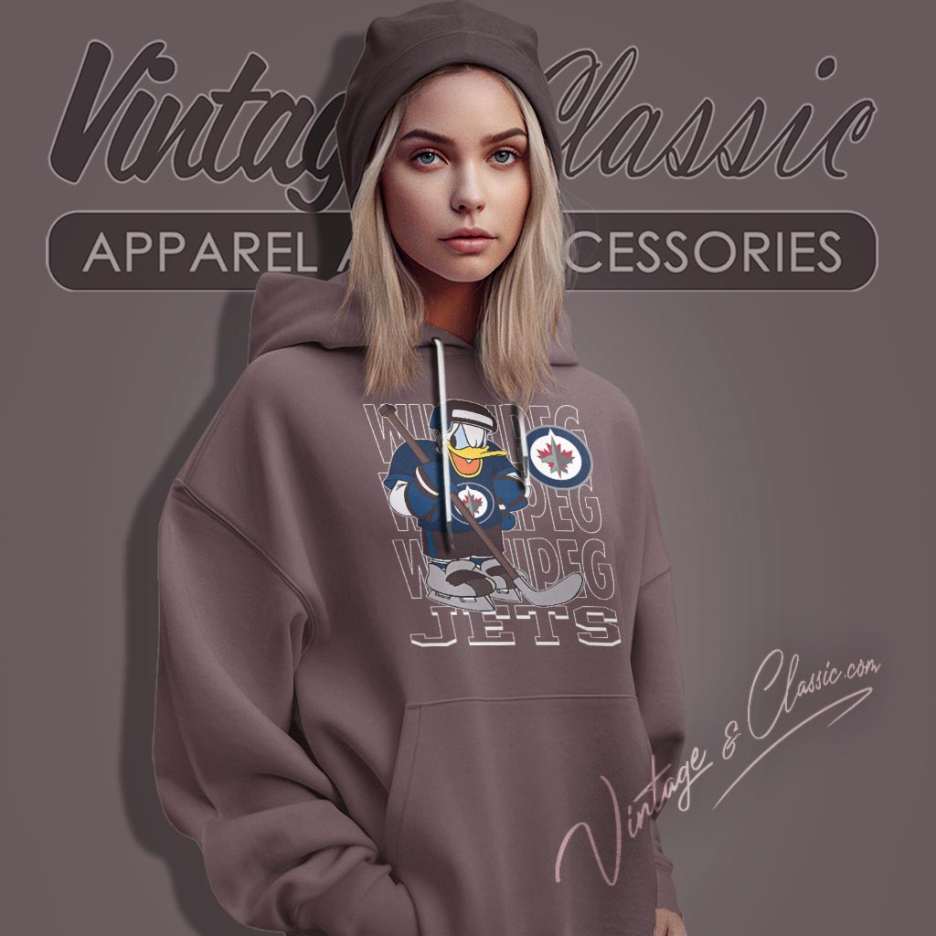 Winnipeg Jets Donald Duck Hockey Shirt Winnipeg Jets Donald Duck Hockey Shirt