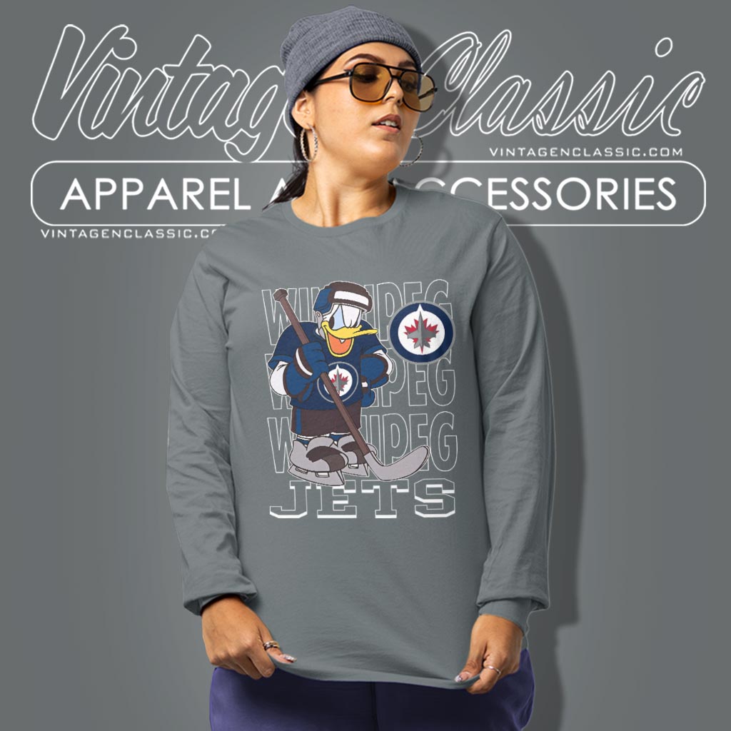 Winnipeg Jets Donald Duck Hockey Shirt Winnipeg Jets Donald Duck Hockey Shirt