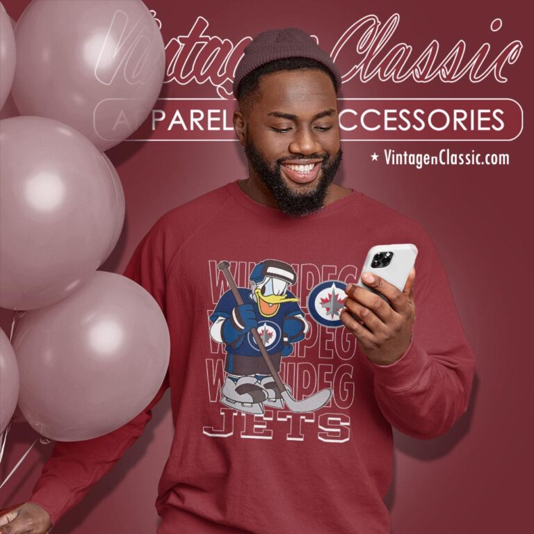 Winnipeg Jets Donald Duck Hockey Shirt Sweatshirt Winnipeg Jets Donald Duck Hockey Shirt Sweatshirt