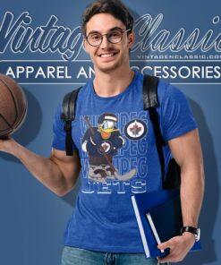 Winnipeg Jets Donald Duck Hockey Shirt 4 Winnipeg Jets Donald Duck Hockey Shirt T shirt