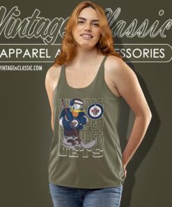 Winnipeg Jets Donald Duck Hockey Shirt 3 Winnipeg Jets Donald Duck Hockey Shirt Tank Top Racerback