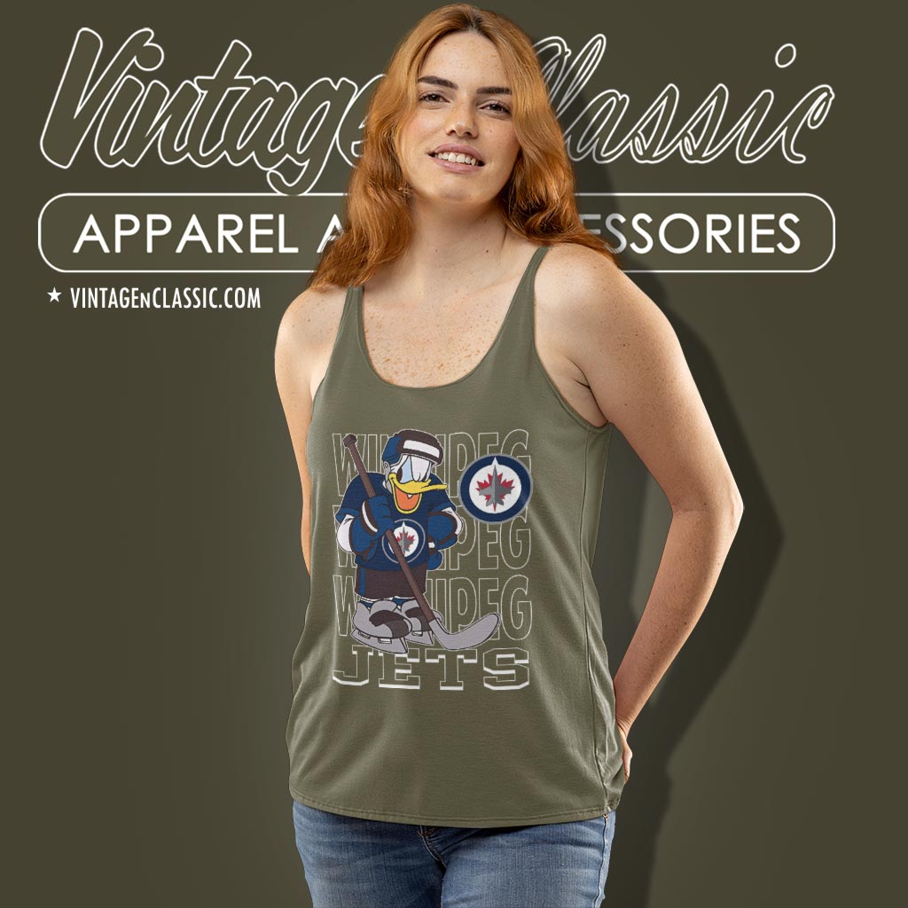 Winnipeg Jets Donald Duck Hockey Shirt Winnipeg Jets Donald Duck Hockey Shirt