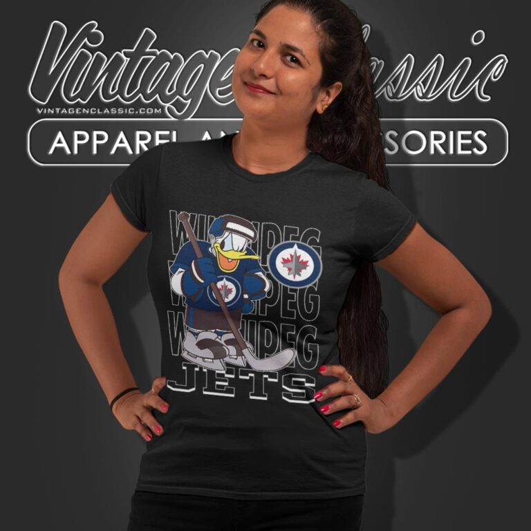Winnipeg Jets Donald Duck Hockey Shirt Women T shirt Winnipeg Jets Donald Duck Hockey Shirt Women T shirt