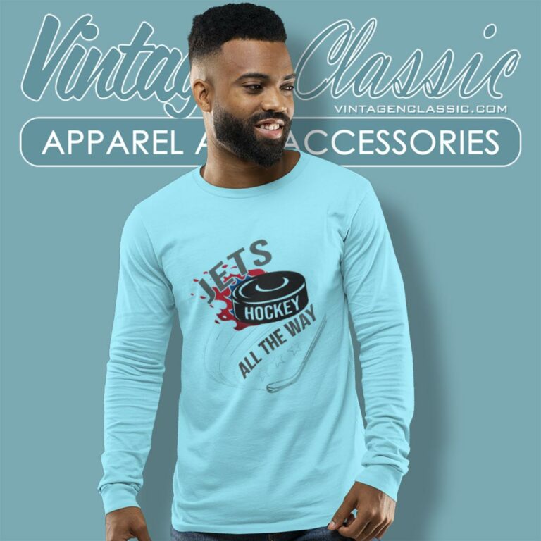 Winnipeg Jets Fan All The Way Long Sleeve Tee Winnipeg Jets Fan All The Way Long Sleeve Tee