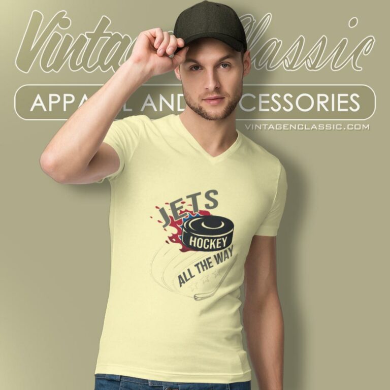 Winnipeg Jets Fan All The Way V Neck TShirt Winnipeg Jets Fan All The Way V Neck TShirt
