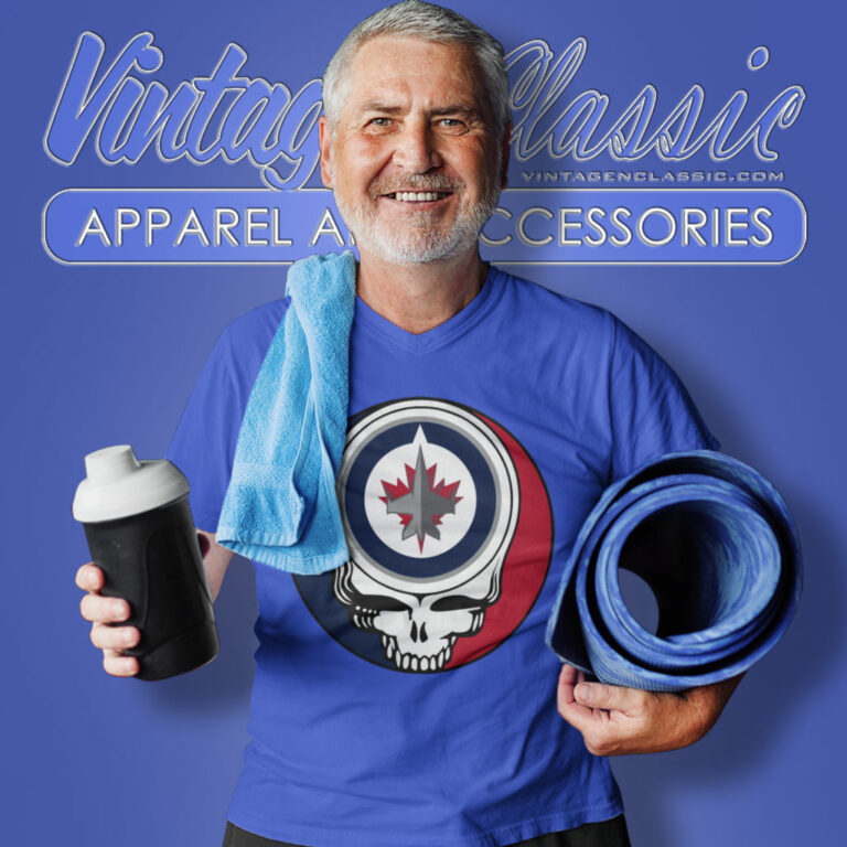 Winnipeg Jets Grateful Dead Steal Your Face V Neck TShirt Winnipeg Jets Grateful Dead Steal Your Face V Neck TShirt