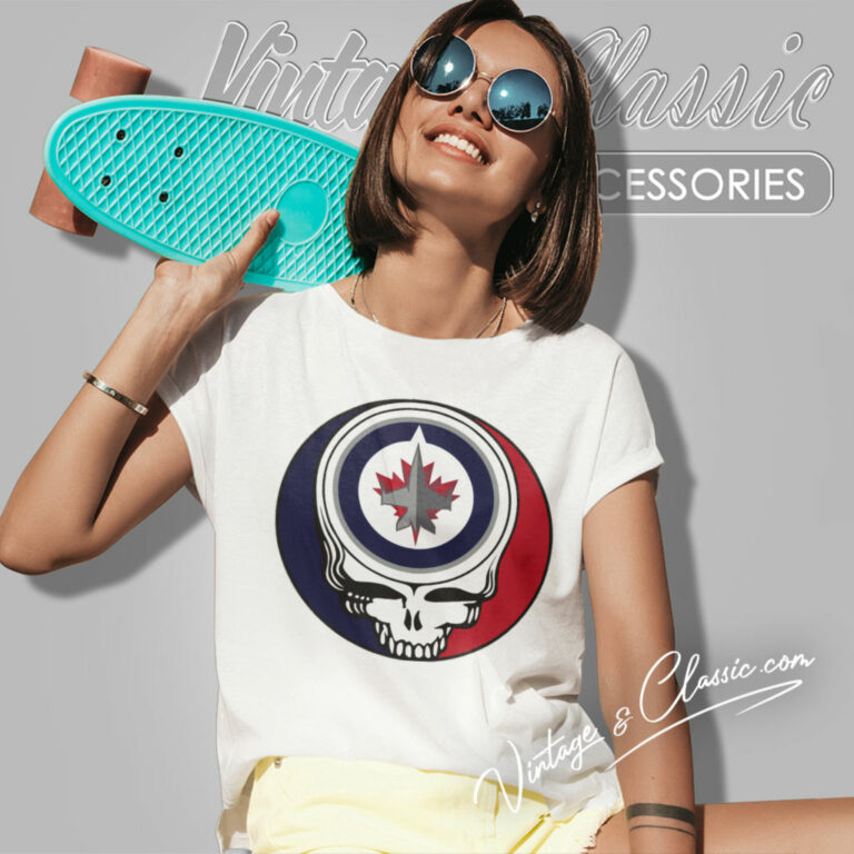 Winnipeg Jets Grateful Dead Steal Your Face Women T Shirt Winnipeg Jets Grateful Dead Steal Your Face Women T Shirt
