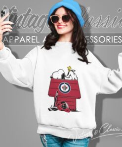 Winnipeg Jets Hockey Snoopy Woodstock The Peanuts Movie Sweatshirt