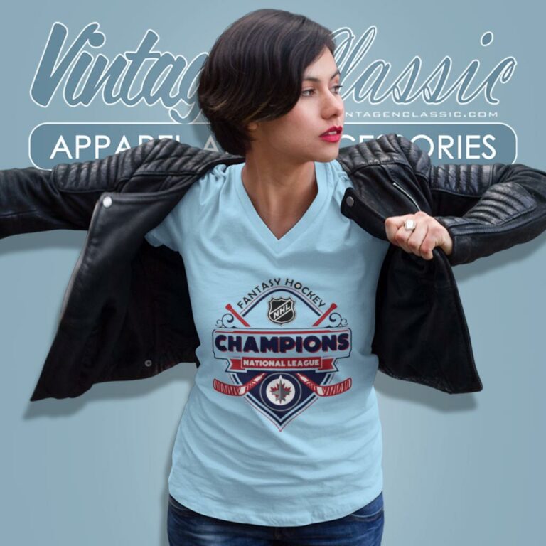Winnipeg Jets Ice Hockey Fantasy Hockey Nhl Champions National League Logo 2023 V Neck TShirt Winnipeg Jets Ice Hockey Fantasy Hockey Nhl Champions National League Logo 2023 V Neck TShirt