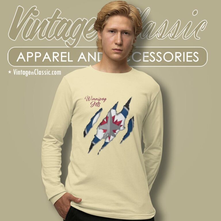Winnipeg Jets In Side The Scratch Inside Me Logo Long Sleeve Tee Winnipeg Jets In Side The Scratch Inside Me Logo Long Sleeve Tee