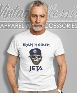 Winnipeg Jets Iron Maiden Rock Band Music Hockey Sports T Shirt