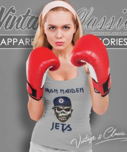 Winnipeg Jets Iron Maiden Rock Band Music Hockey Sports Tank Top Racerback
