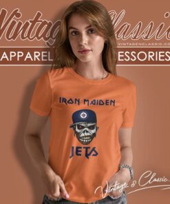 Winnipeg Jets Iron Maiden Rock Band Music Hockey Sports Women T Shirt