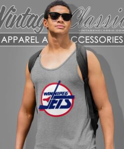 Winnipeg Jets Logo Hockey Tank Top Racerback