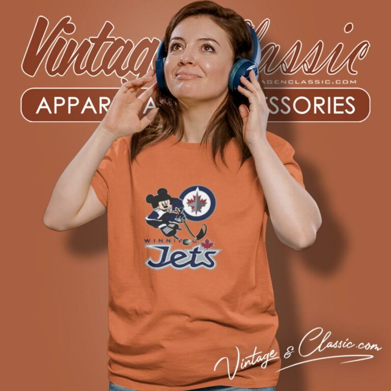 Winnipeg Jets Mickey Mouse Women T Shirt Winnipeg Jets Mickey Mouse Women T Shirt