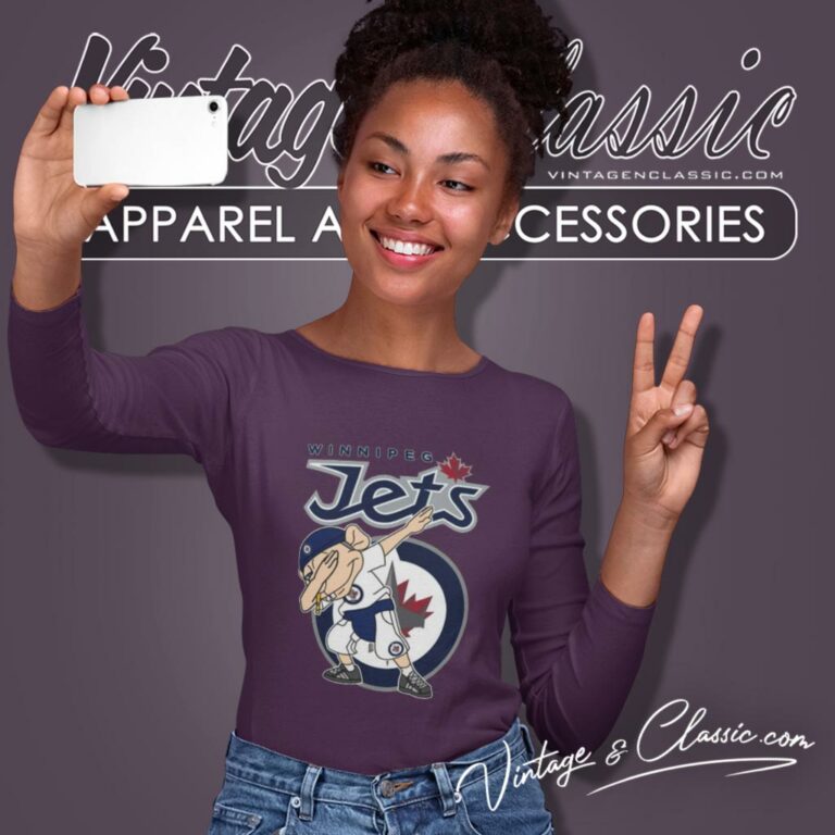 Winnipeg Jets Nhl Hockey Jeffy Dabbing Sports Long Sleeve Tee Winnipeg Jets Nhl Hockey Jeffy Dabbing Sports Long Sleeve Tee