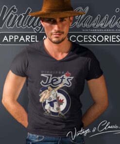 Winnipeg Jets Nhl Hockey Jeffy Dabbing Sports Shirt 6 Winnipeg Jets Nhl Hockey Jeffy Dabbing Sports V Neck TShirt