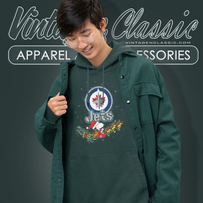 Winnipeg Jets Snoopy Christmas Hoodie Winnipeg Jets Snoopy Christmas Hoodie