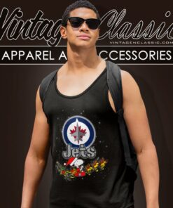 Winnipeg Jets Snoopy Christmas Tank Top Racerback