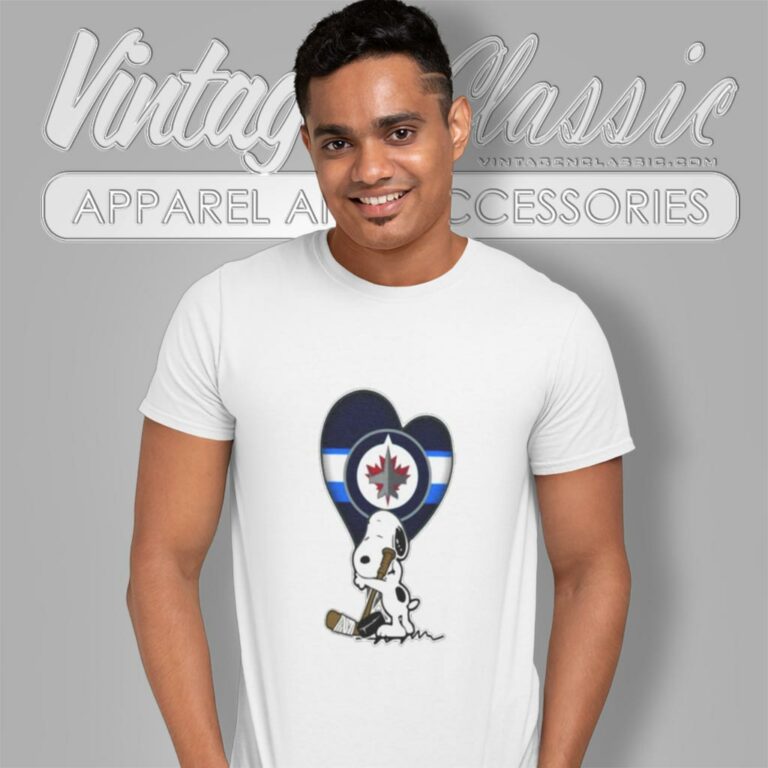 Winnipeg Jets Snoopy Hockey Sports T Shirt Winnipeg Jets Snoopy Hockey Sports T Shirt