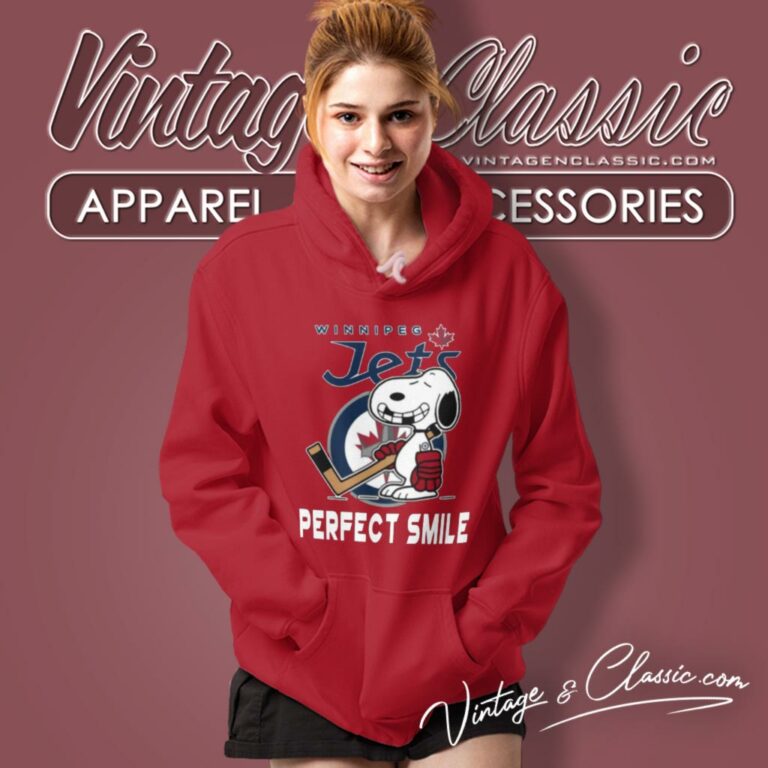 Winnipeg Jets Snoopy Perfect Smile The Peanuts Movie Hockey Hoodie Winnipeg Jets Snoopy Perfect Smile The Peanuts Movie Hockey Hoodie