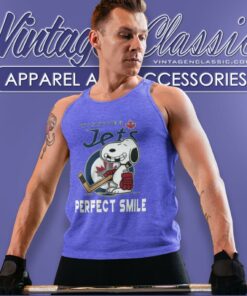 Winnipeg Jets Snoopy Perfect Smile The Peanuts Movie Hockey Shirt 4 Winnipeg Jets Snoopy Perfect Smile The Peanuts Movie Hockey Tank Top Racerback
