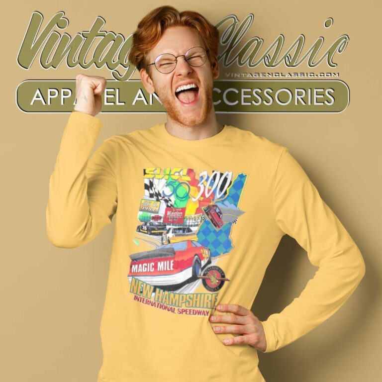 Winston Cup Nascar Shirt New Hampshire International Speedway Long Sleeve Tee Winston Cup Nascar Shirt New Hampshire International Speedway Long Sleeve Tee