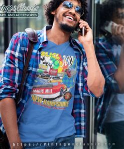 Winston Cup Nascar Shirt New Hampshire International Speedway V Neck TShirt