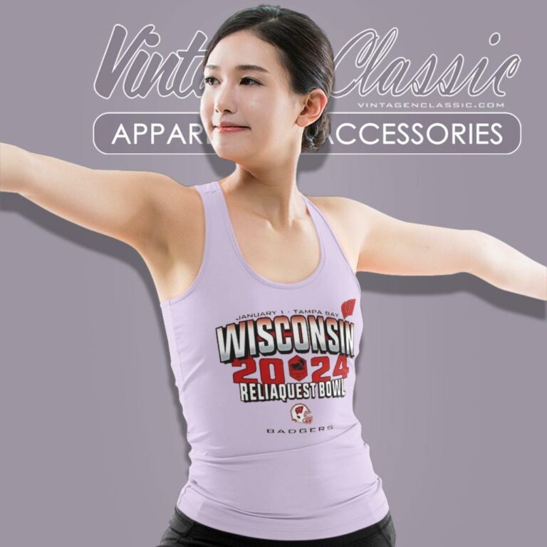 Wisconsin Badgers Football Reliaquest Bowl 2024 Tank Top Racerback Wisconsin Badgers Football Reliaquest Bowl 2024 Tank Top Racerback