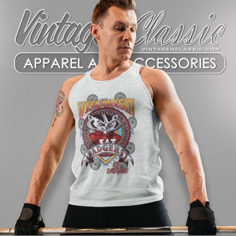 Wisconsin Badgers Mascot Shirt University Of Wisconsin Madison Tank Top Racerback Wisconsin Badgers Mascot Shirt University Of Wisconsin Madison Tank Top Racerback