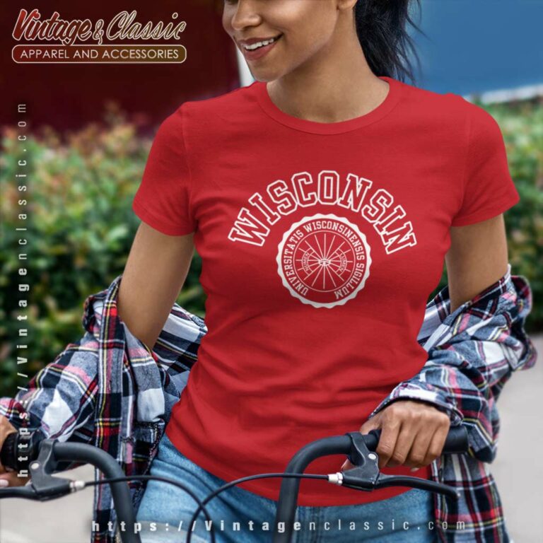 Wisconsin Badgers University Women TShirt Wisconsin Badgers University Women TShirt