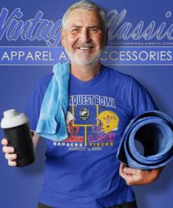 Wisconsin Badgers Vs Lsu Tigers 2024 Dueling Helmets Reliaquest Bowl V Neck TShirt