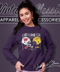 Wisconsin Badgers Vs Lsu Tigers 2024 Reliaquest Bowl Sweatshirt