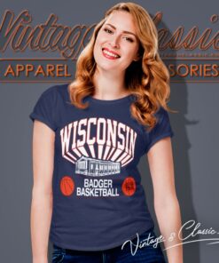 Wisconsin University Badger Basketball Shirt 6 Wisconsin University Badger Basketball Women T Shirt