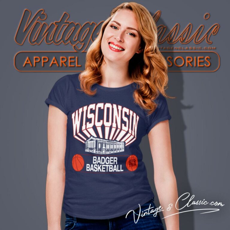 Wisconsin University Badger Basketball Women T Shirt Wisconsin University Badger Basketball Women T Shirt