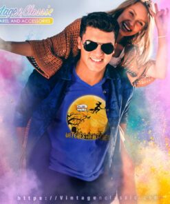 Witches With Hitches Camping Halloween V Neck TShirt