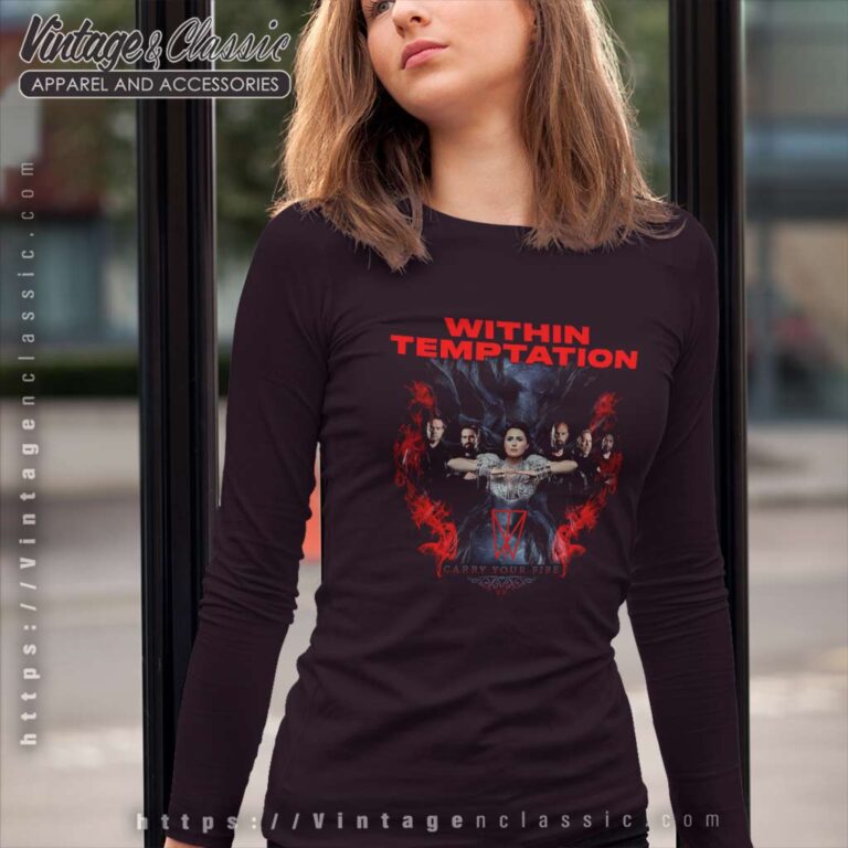 Within Temptation Shirt Carry Your Fire Long Sleeve Tee Within Temptation Shirt Carry Your Fire Long Sleeve Tee