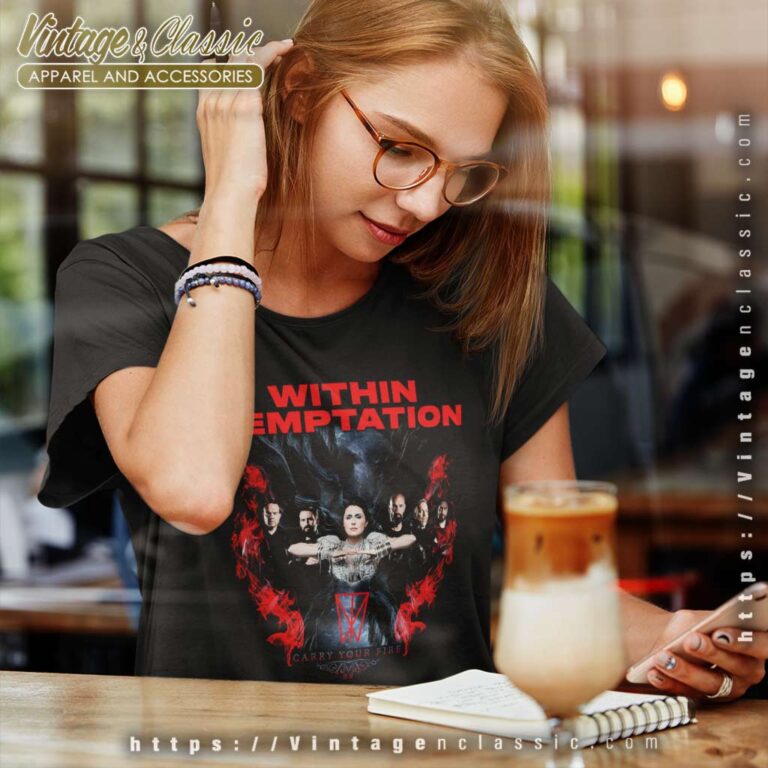 Within Temptation Shirt Carry Your Fire Women TShirt Within Temptation Shirt Carry Your Fire Women TShirt