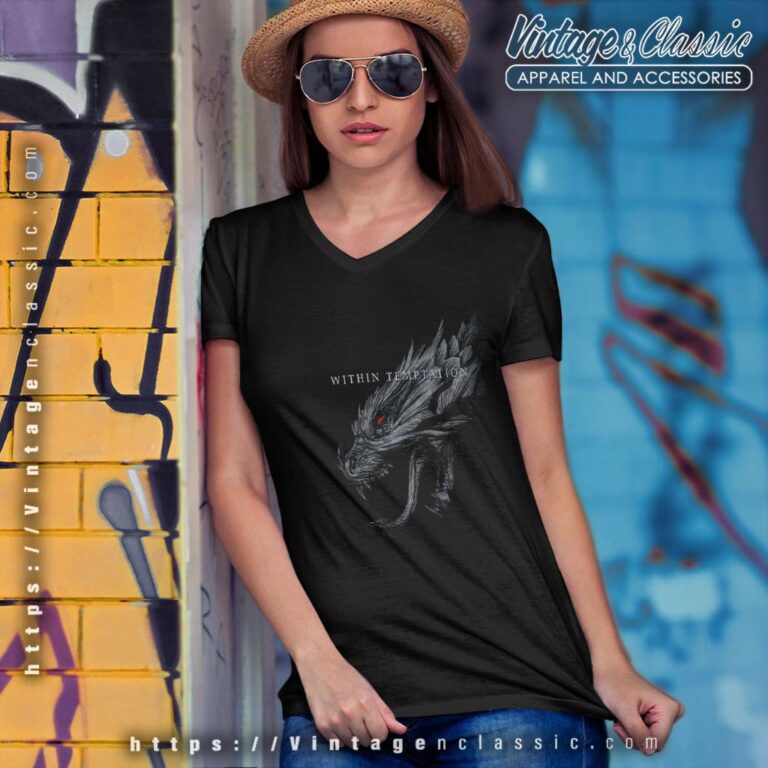 Within Temptation Shirt Hydra Head V Neck TShirt Within Temptation Shirt Hydra Head V Neck TShirt