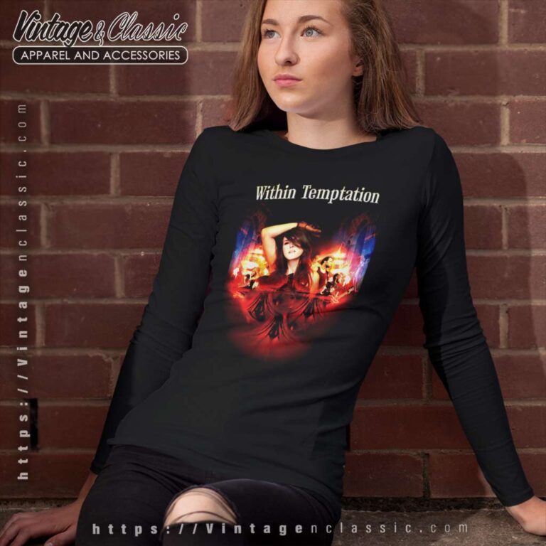 Within Temptation Shirt In Concert Premium High Res Long Sleeve Tee Within Temptation Shirt In Concert Premium High Res Long Sleeve Tee