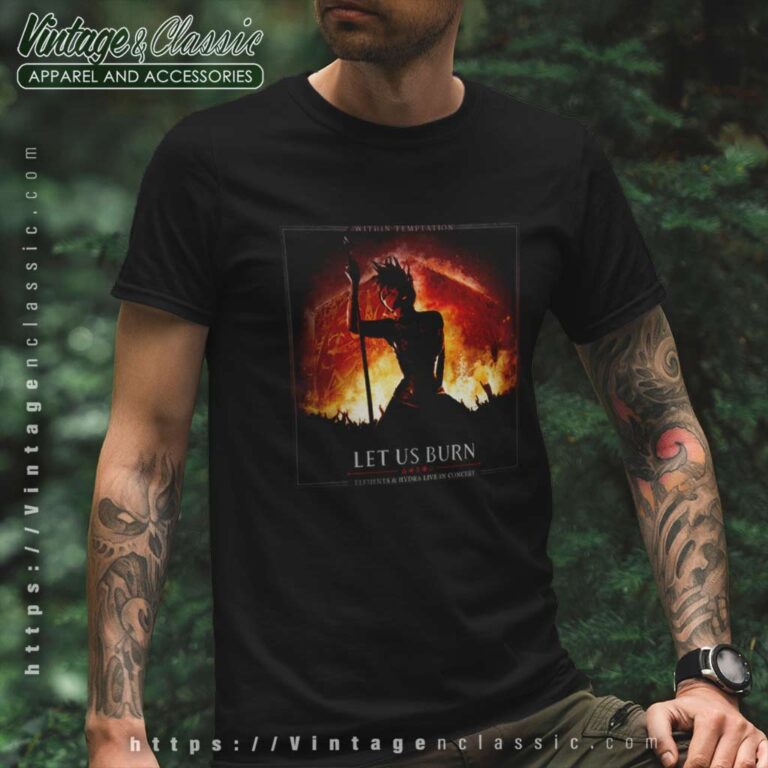 Within Temptation Shirt Let Us Burn Elements Hydra Live In Concert Album Cover T Shirt Within Temptation Shirt Let Us Burn Elements Hydra Live In Concert Album Cover T Shirt