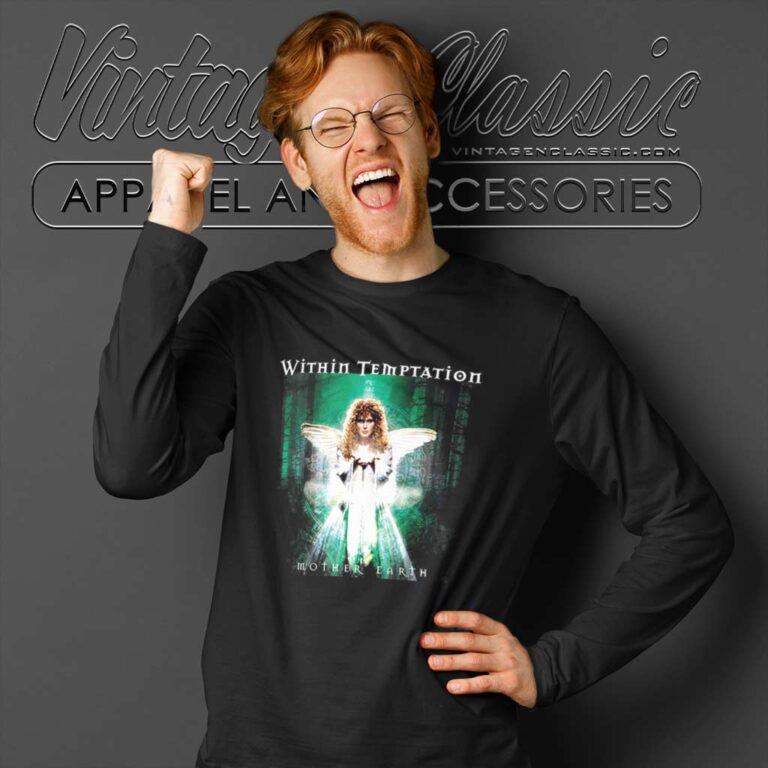 Within Temptation Shirt Mother Earth Long Sleeve Tee Within Temptation Shirt Mother Earth Long Sleeve Tee