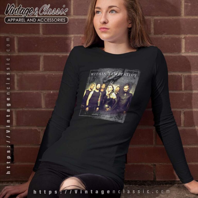 Within Temptation Shirt Official Calendars 2016 Long Sleeve Tee Within Temptation Shirt Official Calendars 2016 Long Sleeve Tee