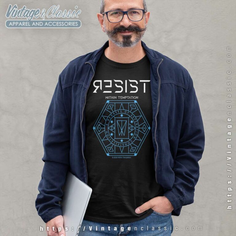Within Temptation Shirt Resist Hexagon Long Sleeve Tee 1 Within Temptation Shirt Resist Hexagon Long Sleeve Tee 1