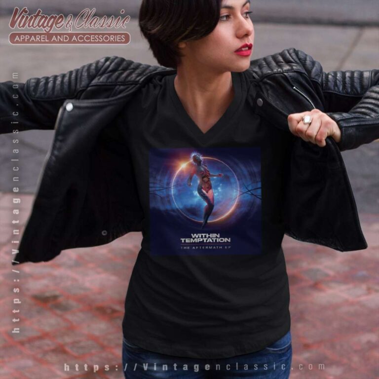 Within Temptation Shirt The Aftermath Ep V Neck TShirt Within Temptation Shirt The Aftermath Ep V Neck TShirt