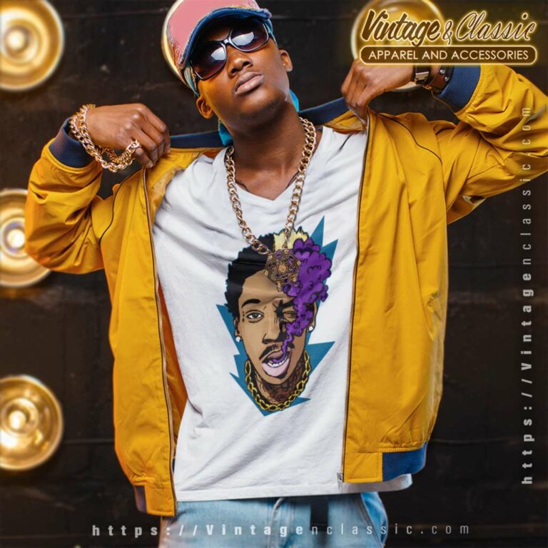 Wiz Khalifa Smoking V Neck TShirt Wiz Khalifa Smoking V Neck TShirt